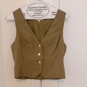 Madewell Katrina Crop Vest Softdrape